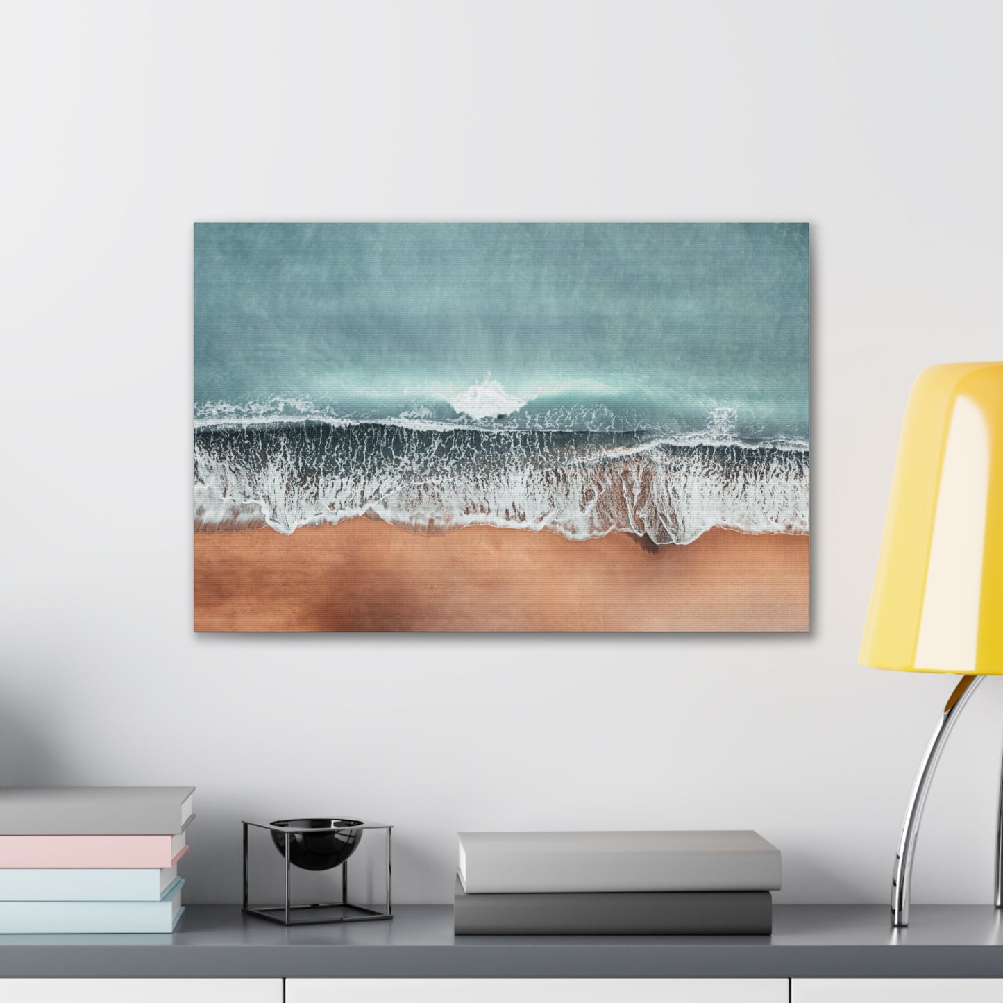 Waves & Sand 2, Canvas Stretched, 2 Sizes Available 24"x16" or 36"x24" x 0.75"