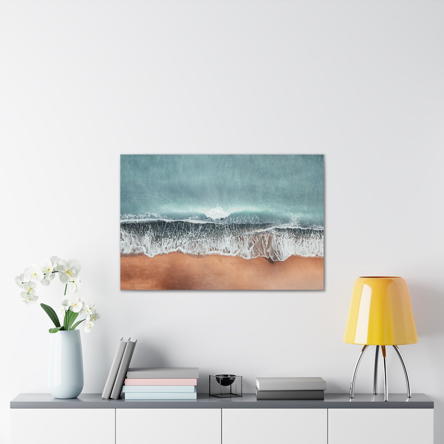 Waves & Sand 2, Canvas Stretched, 2 Sizes Available 24"x16" or 36"x24" x 0.75"