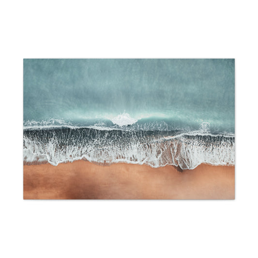 Waves & Sand 2, Canvas Stretched, 2 Sizes Available 24"x16" or 36"x24" x 0.75"