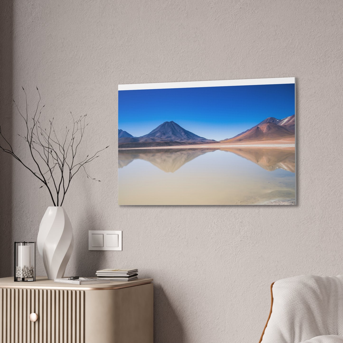 Reflections & Blue Sky, Canvas Stretched, 2 Sizes Available 24"x16" or 36"x24" x 0.75"