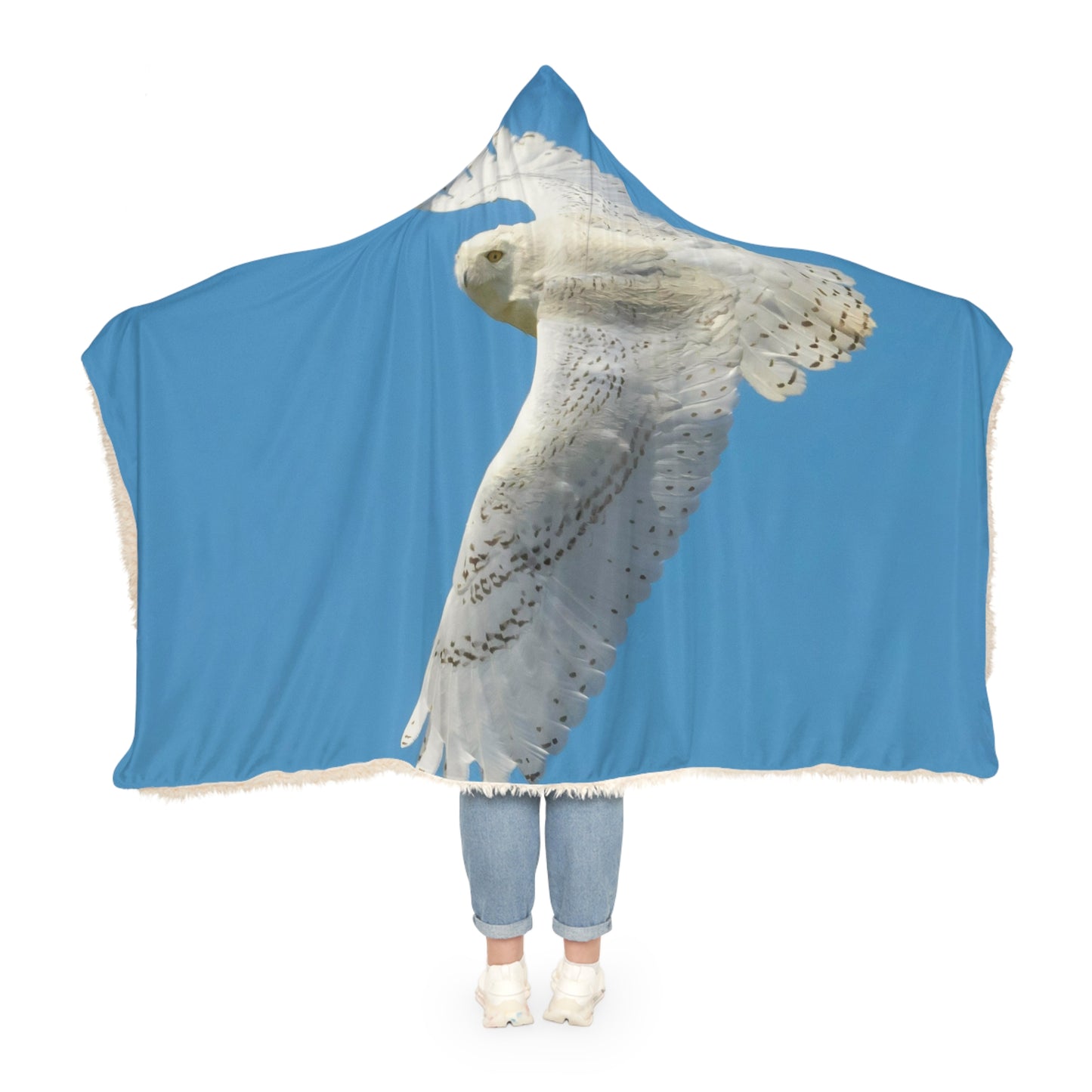 Snuggle Blanket - White Owl in Flight