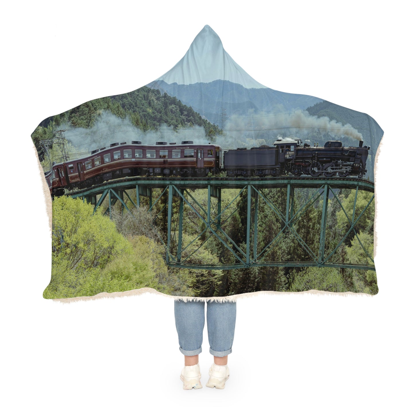 Snuggle Blanket - Train Crossing Bridge