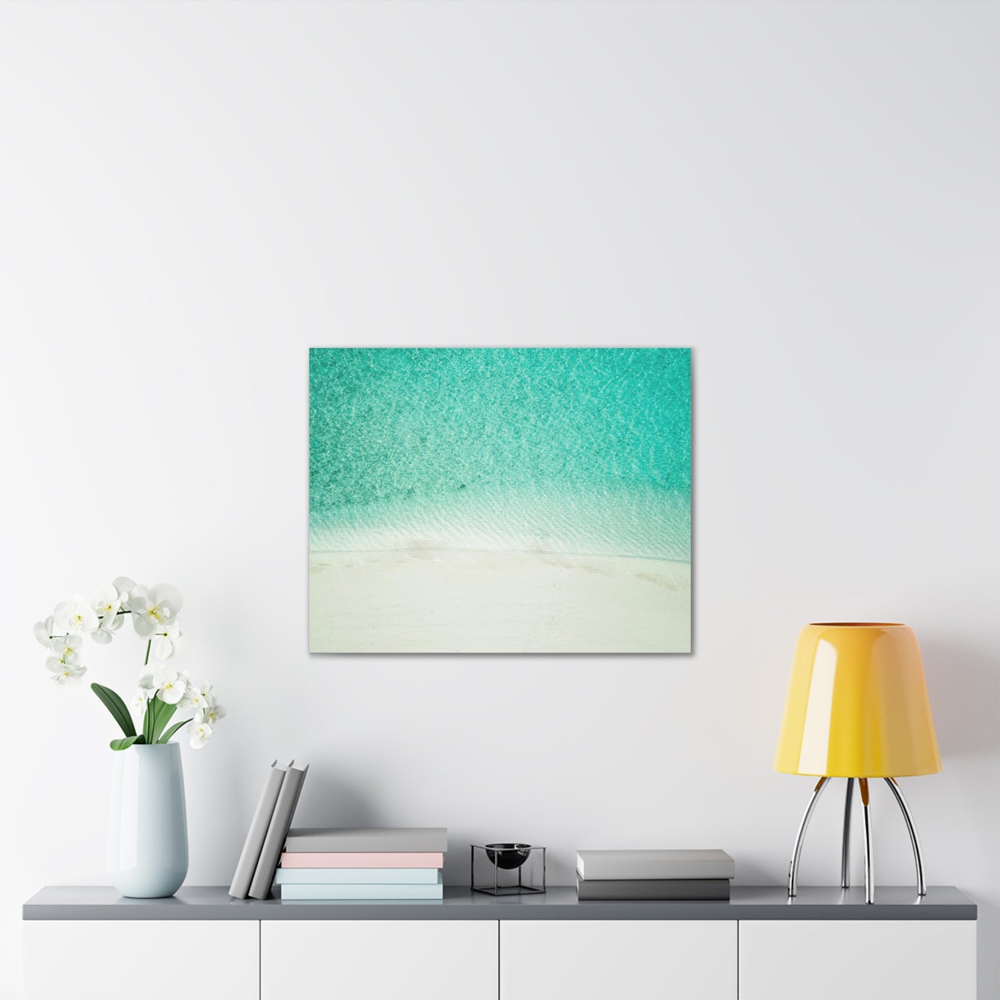 Relaxing Beach, Canvas Stretched, 2 Sizes Available 24"x16" & 36"x24" x 0.75"