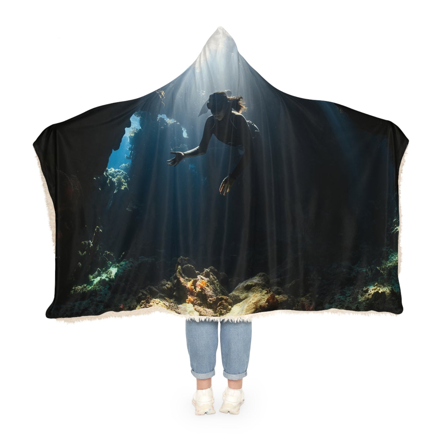 Snuggle Blanket - Underwater Cave Dive